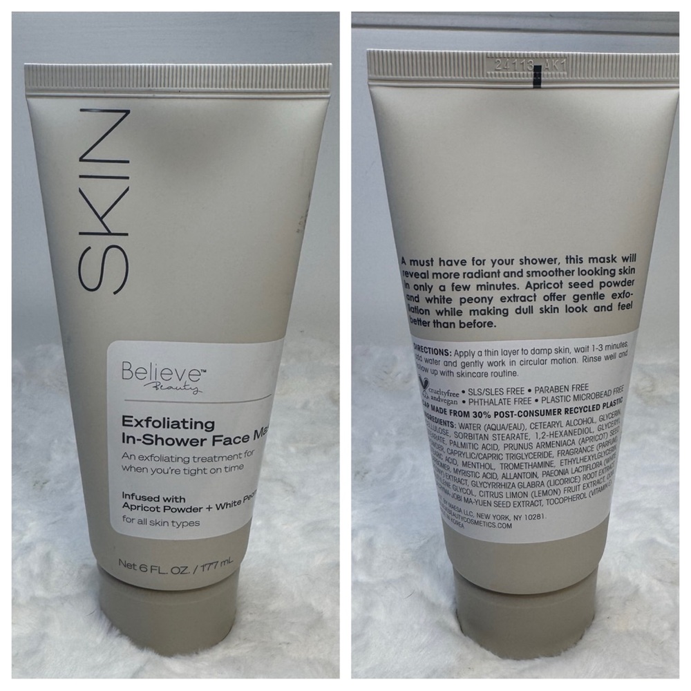 SKIN Believe Beauty Exfoliating In-Shower Face Mask